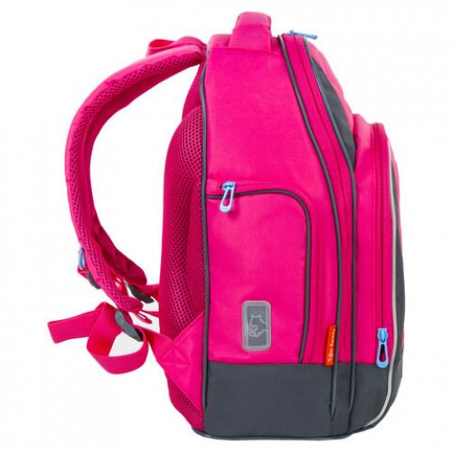 Рюкзак TIGER FAMILY школьный, Rainbow, с ортопедической спинкой, Pink Lemonade, 39х31х20 см, 228941, TGRW-012A