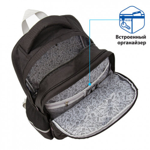 Рюкзак BRAUBERG SOFT, 2 отделения, Travel, 40х31х15 см, 229919