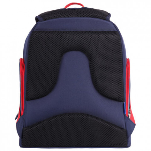 Рюкзак BRAUBERG CLASSIC, легкий каркас, премиум материал, Wild wolf, синий, 37х32х21 см, 271393