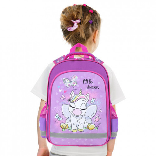 Рюкзак ПИФАГОР SCHOOL, 1 отделение, 3 кармана, Sweet dreamer, 38x28х14 см, 271401