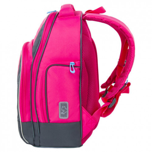 Рюкзак TIGER FAMILY школьный, Rainbow, с ортопедической спинкой, Pink Lemonade, 39х31х20 см, 228941, TGRW-012A