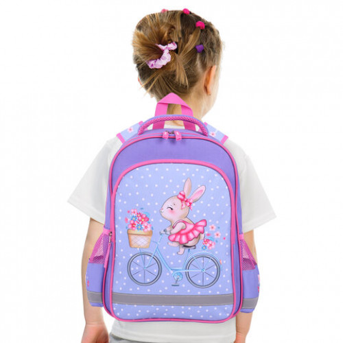 Рюкзак ПИФАГОР SCHOOL, 1 отделение, 3 кармана, Little beauty, 38x28х14 см, 271402