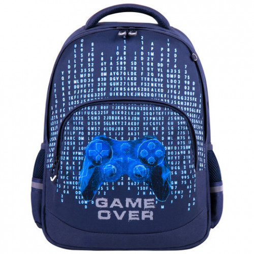 Рюкзак BRAUBERG SOFT, 2 отделения, Game over, 40х31х15 см, 270613