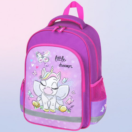 Рюкзак ПИФАГОР SCHOOL, 1 отделение, 3 кармана, Sweet dreamer, 38x28х14 см, 271401