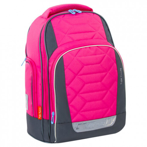 Рюкзак TIGER FAMILY школьный, Rainbow, с ортопедической спинкой, Pink Lemonade, 39х31х20 см, 228941, TGRW-012A