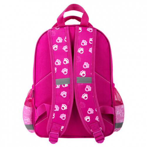 Рюкзак ПИФАГОР SCHOOL для начальной школы, Cat day, 38x28х14 см, 270656