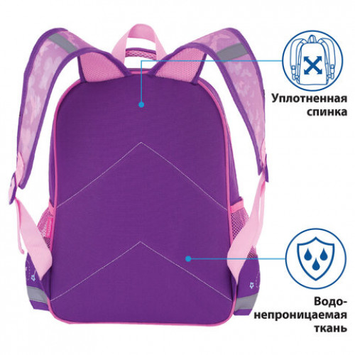 Рюкзак ПИФАГОР SCHOOL для начальной школы, Queen dance, 38х28х14 см, 229994