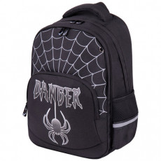 Рюкзак BRAUBERG SOFT, 2 отделения, Dangerous spider, СВЕТЯЩИЙСЯ, 40х31х15 см, 270612