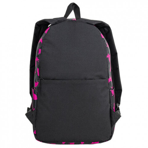 Рюкзак BRAUBERG POSITIVE универсальный, потайной карман, Pink Rabbits, 42х28х14 см, 270780