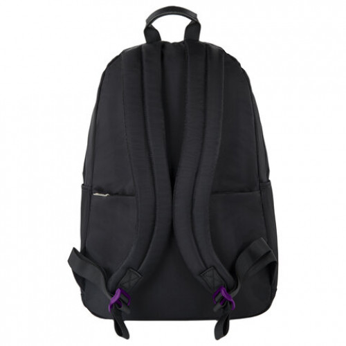 Рюкзак BRAUBERG FASHION CITY универсальный, потайной карман, Moon, черный, 44х31х16 см, 270807