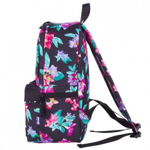 Рюкзак BRAUBERG универсальный, SYDNEY flowers, 38х27х12 см, 228837