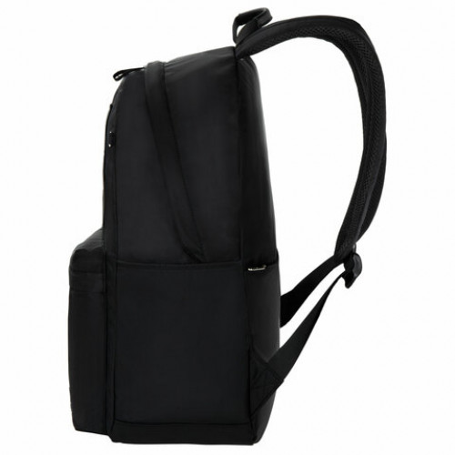 Рюкзак BRAUBERG FASHION CITY универсальный, карман-антивор, Airplane, черный, 44х31х16 см, 271675
