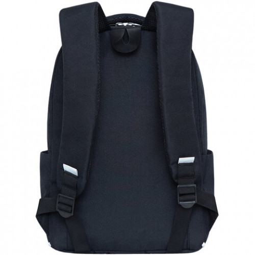 Рюкзак GRIZZLY молодежный, анатомическая спинка, вышивка, Черная кошка, 39х28х12.5 см, RD-145-1/3