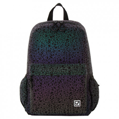 Рюкзак BRAUBERG BRIGHT, универсальный, СВЕТЯЩИЙСЯ РИСУНОК, Spiderweb, 42х31х15 см, 229941