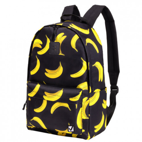 Рюкзак BRAUBERG POSITIVE универсальный, потайной карман, Bananas, 42х28х14 см, 270782