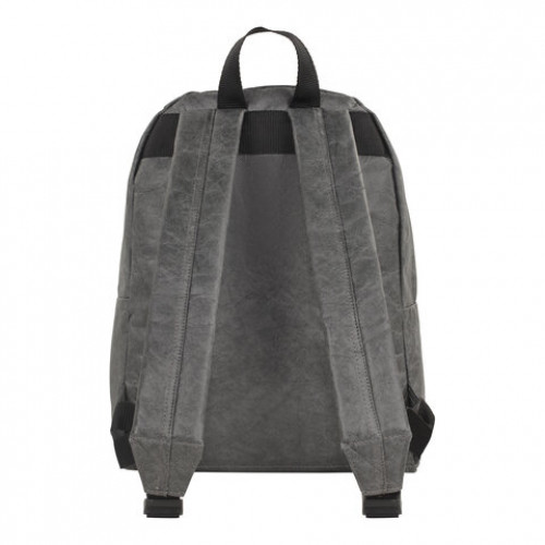 Рюкзак BRAUBERG TYVEK крафтовый с водонепроницаемым покрытием, графитовый, 34х26х11 см, 229892