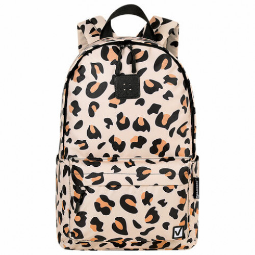 Рюкзак BRAUBERG POSITIVE универсальный, карман-антивор, Wild spots, 42х28х14 см, 271685