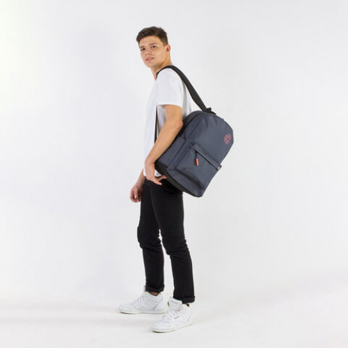 Рюкзак BRAUBERG ENERGETIC универсальный, эргономичный, Recycle, черный, 43х30х16 см, 270796