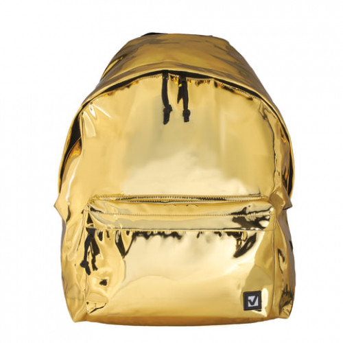 Рюкзак BRAUBERG молодежный, сити-формат, Винтаж, светло-золотой, 41х32х14 см, 227094