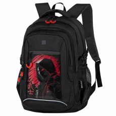 Рюкзак BRAUBERG CONTENT универсальный, 3 отделения, светоотражающий принт, Red Moon, 47х33х18 см, 273843