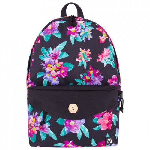 Рюкзак BRAUBERG универсальный, SYDNEY flowers, 38х27х12 см, 228837