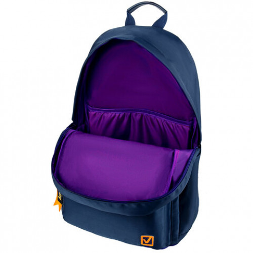 Рюкзак BRAUBERG FASHION CITY универсальный, Funny dog, темно-синий, 44х31х16 см, 270809