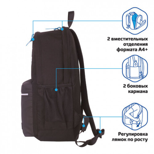 Рюкзак BRAUBERG FASHION CITY, универсальный, Eagle, 46х31х15 см, 229967
