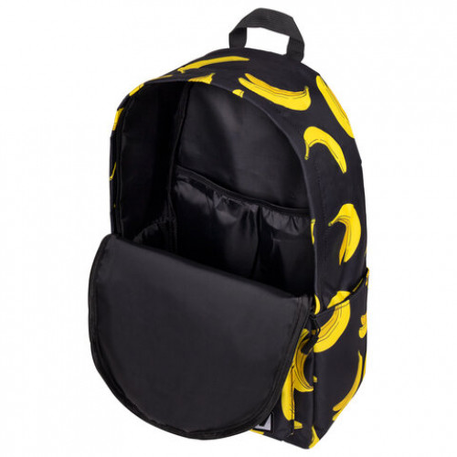Рюкзак BRAUBERG POSITIVE универсальный, потайной карман, Bananas, 42х28х14 см, 270782