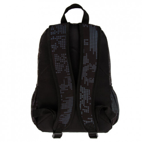 Рюкзак BRAUBERG BRIGHT универсальный, СВЕТЯЩИЙСЯ РИСУНОК, Pixels, 42х31х15 см, 229943