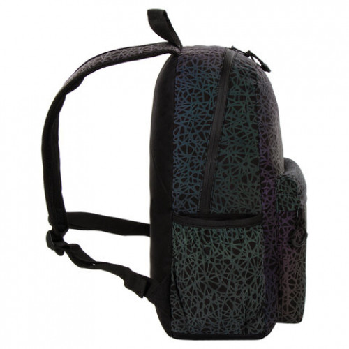 Рюкзак BRAUBERG BRIGHT, универсальный, СВЕТЯЩИЙСЯ РИСУНОК, Spiderweb, 42х31х15 см, 229941