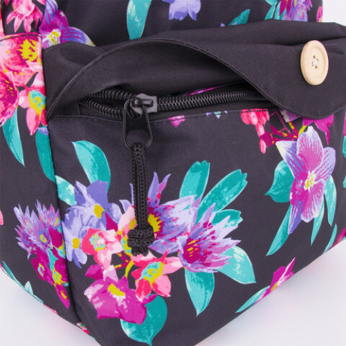 Рюкзак BRAUBERG универсальный, SYDNEY flowers, 38х27х12 см, 228837