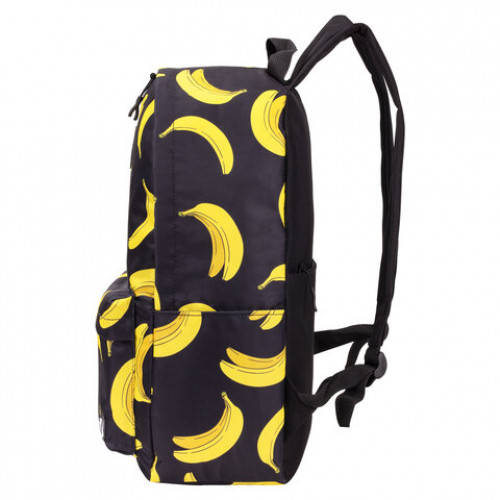 Рюкзак BRAUBERG POSITIVE универсальный, потайной карман, Bananas, 42х28х14 см, 270782