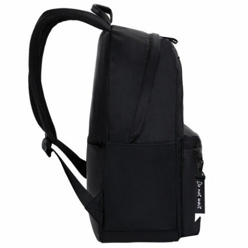 Рюкзак BRAUBERG FASHION CITY универсальный, карман-антивор, Airplane, черный, 44х31х16 см, 271675