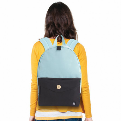 Рюкзак BRAUBERG универсальный, SYDNEY Green&black, 38х27х12 см, 228839