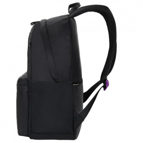 Рюкзак BRAUBERG FASHION CITY универсальный, потайной карман, Moon, черный, 44х31х16 см, 270807