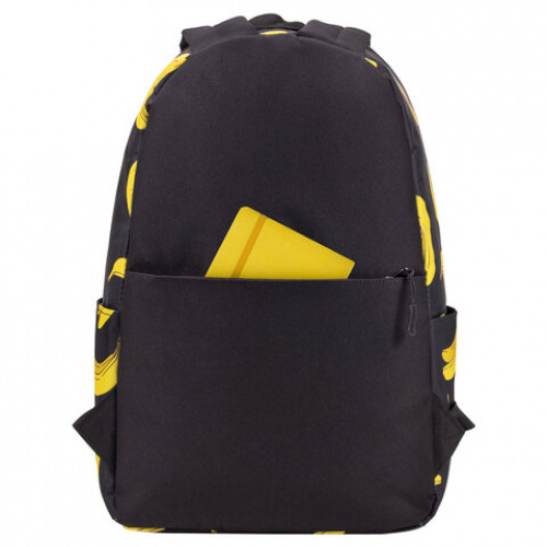 Рюкзак BRAUBERG POSITIVE универсальный, потайной карман, Bananas, 42х28х14 см, 270782