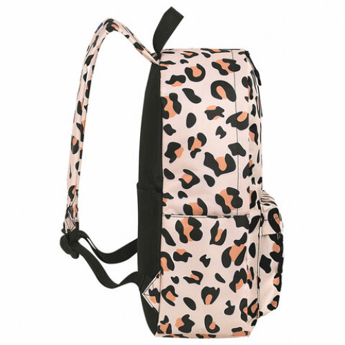Рюкзак BRAUBERG POSITIVE универсальный, карман-антивор, Wild spots, 42х28х14 см, 271685