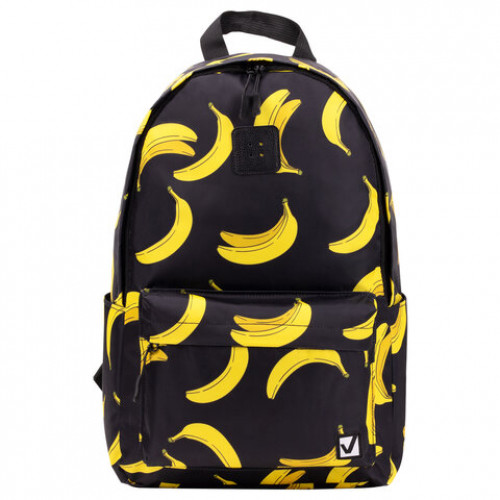 Рюкзак BRAUBERG POSITIVE универсальный, потайной карман, Bananas, 42х28х14 см, 270782