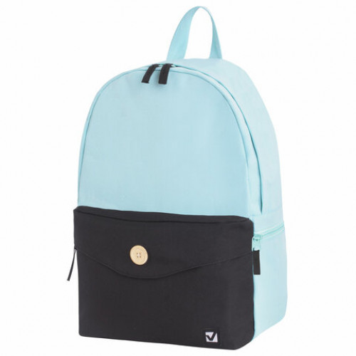 Рюкзак BRAUBERG универсальный, SYDNEY Green&black, 38х27х12 см, 228839