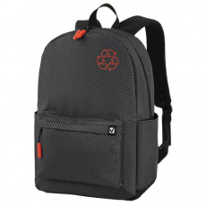 Рюкзак BRAUBERG ENERGETIC универсальный, эргономичный, Recycle, черный, 43х30х16 см, 270796