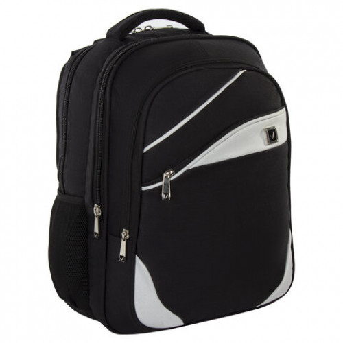 Рюкзак BRAUBERG Sprinter, 30 л, размер 46х34х21 см, ткань, серо-белый, 224453