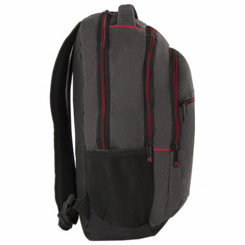 Рюкзак BRAUBERG URBAN универсальный, с отделением для ноутбука, BOSTON, темно-серый, 47х30х14 см, 228867