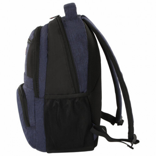 Рюкзак BRAUBERG URBAN универсальный, с отделением для ноутбука, Dallas, темно-синий, 45х29х15 см, 228866