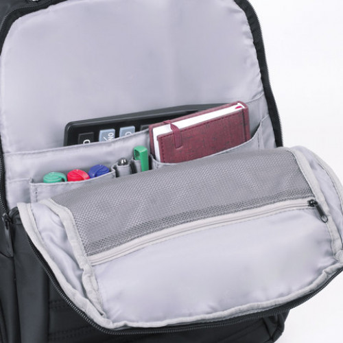 Рюкзак для школы и офиса BRAUBERG Patrol, 20 л, размер 47х30х13 см, ткань, черный, 224444