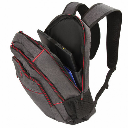 Рюкзак BRAUBERG URBAN универсальный, с отделением для ноутбука, BOSTON, темно-серый, 47х30х14 см, 228867