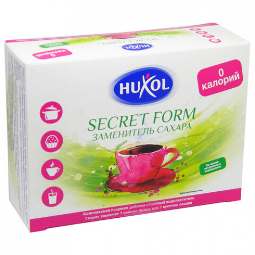 Заменитель сахара порционный HUXOL Secret Form 0 калорий, 40 саше по 1 г, 40 г, 200864