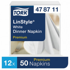 Салфетки бумажные нетканые сервировочные TORK LinStyle Premium, 39х39 см, 50 шт., белые, 478711 Салфетки бумажные нетканые сервировочные TORK LinStyle Premium, 39х39 см, 50 шт., белые, 478711
