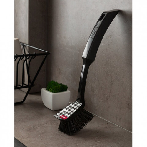 Щетка для мытья посуды со скребком, 27х4х7см, Pepita, YORK, 041042