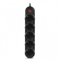 Сетевой фильтр SVEN SF-05L, 5 розеток, 1,8 м, черный, SV-015060
