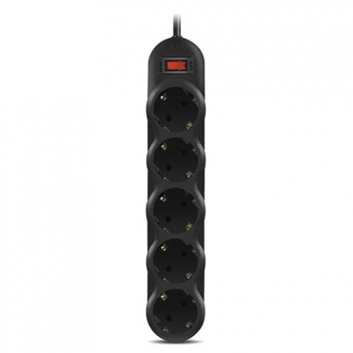Сетевой фильтр SVEN SF-05L, 5 розеток, 1,8 м, черный, SV-015060